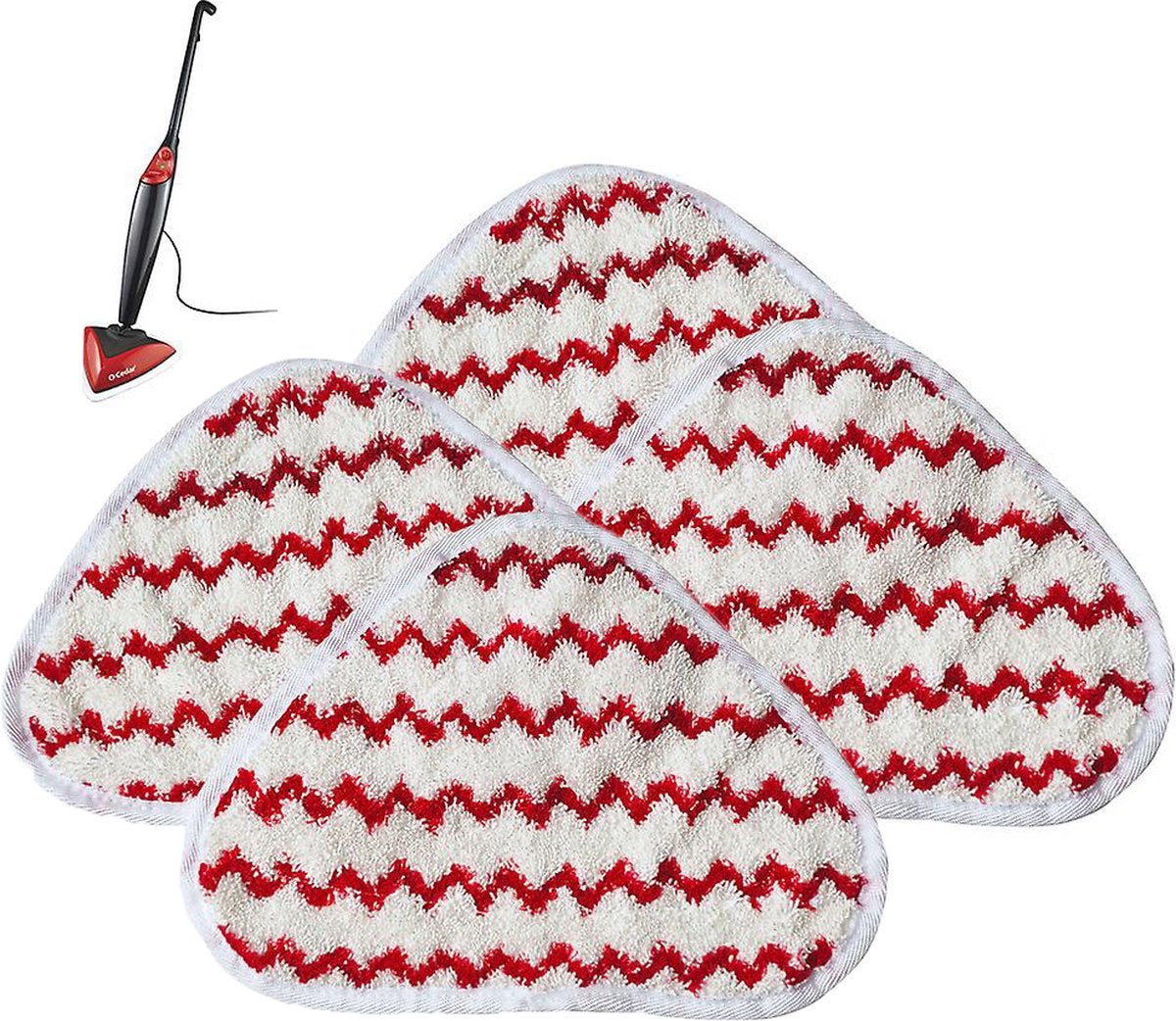 4 sztuki - Ściereczki do mopa parowego Vileda Steam Plus - Wymienne - Nakładki do mopa z mikrofibry