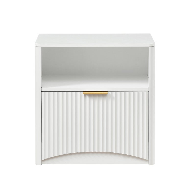 Table de Cheve, avec Rainures et Tiroirs Ouverts, Poignées Dorées, Convenant aux Chambres et aux Salons, Blanc - 58x38x60 cm - 9