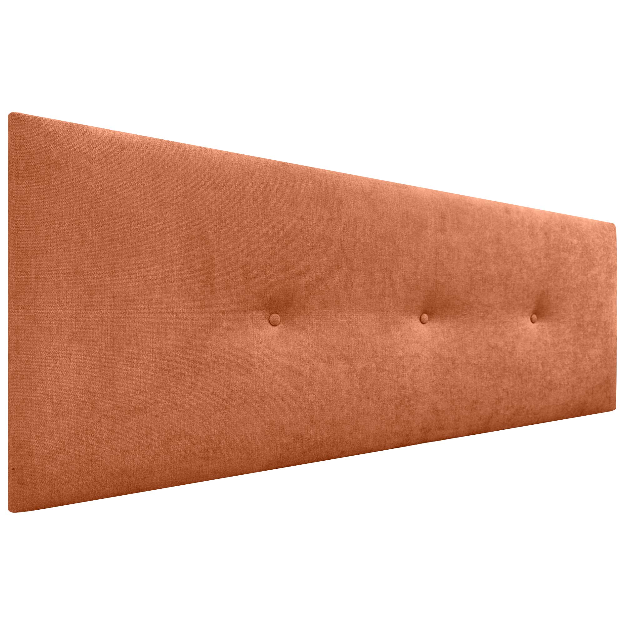 Dhome cabecero de tela acualine liso con botones tapizado de alta gama cabezal lujo cama dormitorio moderno acolchado (tela naranja, 145cm)