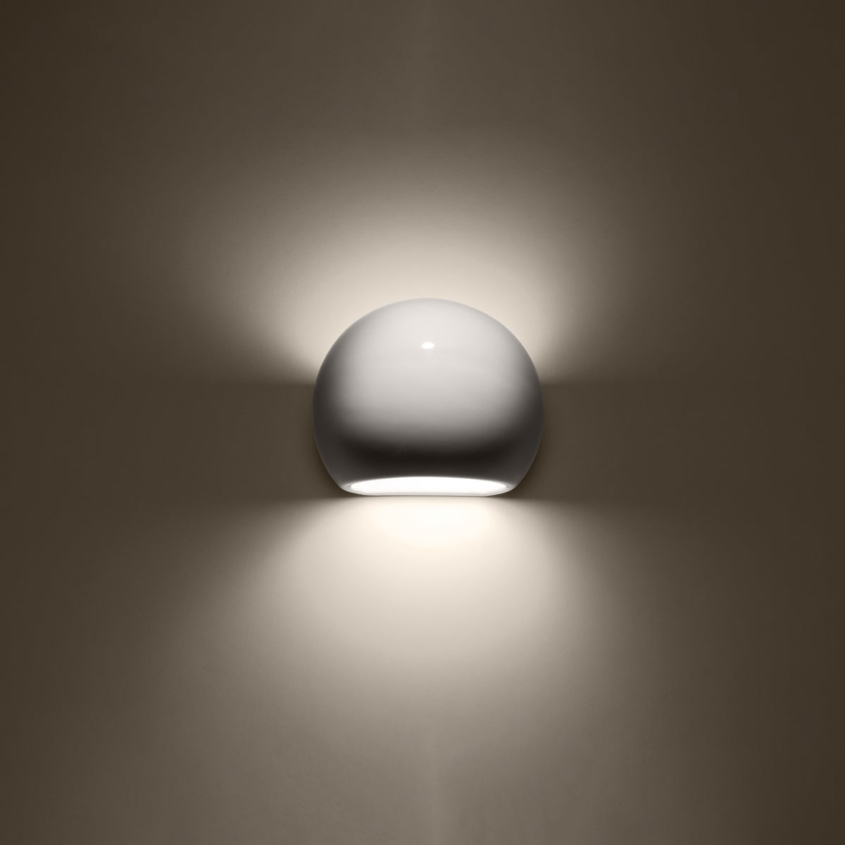 Kinkiet lakierowany TORIX biały połysk LED 3000K - 17x13.5x14.5cm Sollux