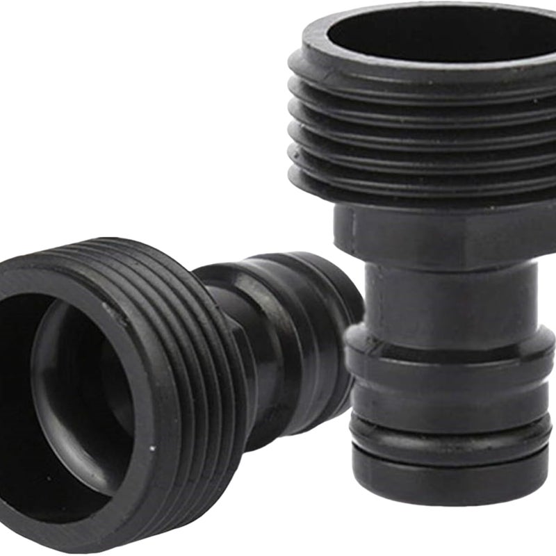 Złącze do kranu ogrodowego, złącze do węża ogrodowego 3/4 cala, adapter do kranu gwintowanego (opakowanie 2 szt.)