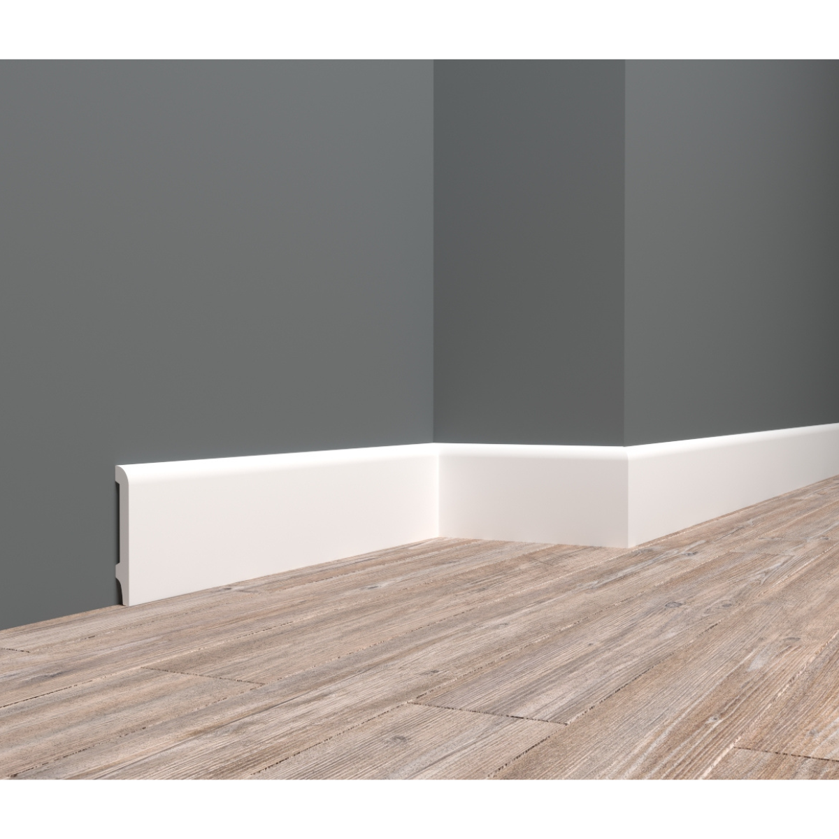 Lot de 8 Surplinthes Style Polymère, L.240 cm x H.12,4 cm, Ep.23 mm - 6