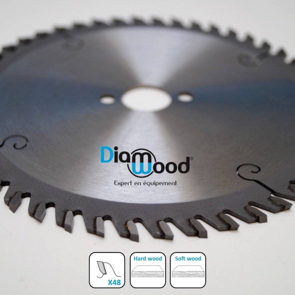 Lame De Scie Circulaire Universelle Bois En Carbure - Table, Combinée, Toupie - 40 Dents Alt Positives - D 250mm - Al 30mm - Ep 3,2/2,2 Mm - DIAMWOOD | Leroy Merlin