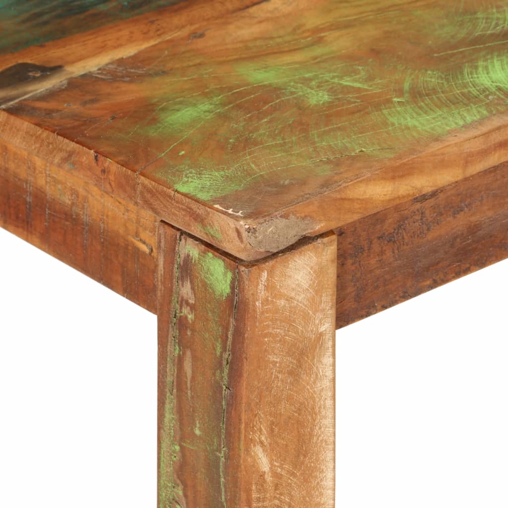 Table basse 100x55x40 bois de récupération massif - 5