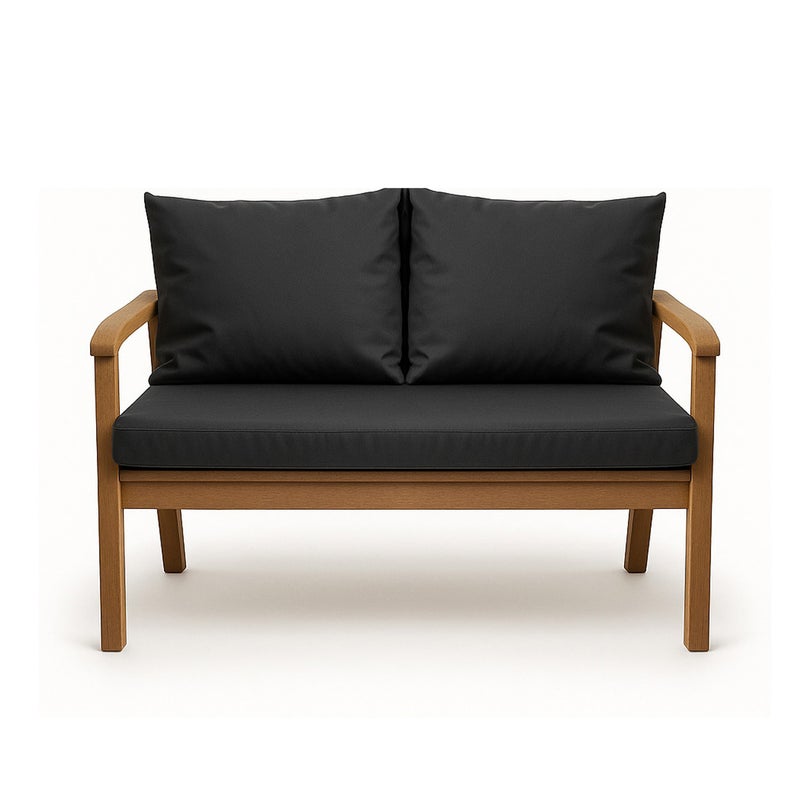 Poduszka ogrodowa na ławkę 100x50x50cm poduszka na meble ogrodowe antracyt, poduszka na balkon taras, poducha ogrodowa na huśtawkę