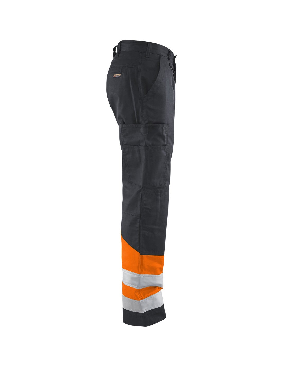 Pantalon artisan haute visibilité Gris moyen/Orange fluo - Blaklader - Taille 46 - 4