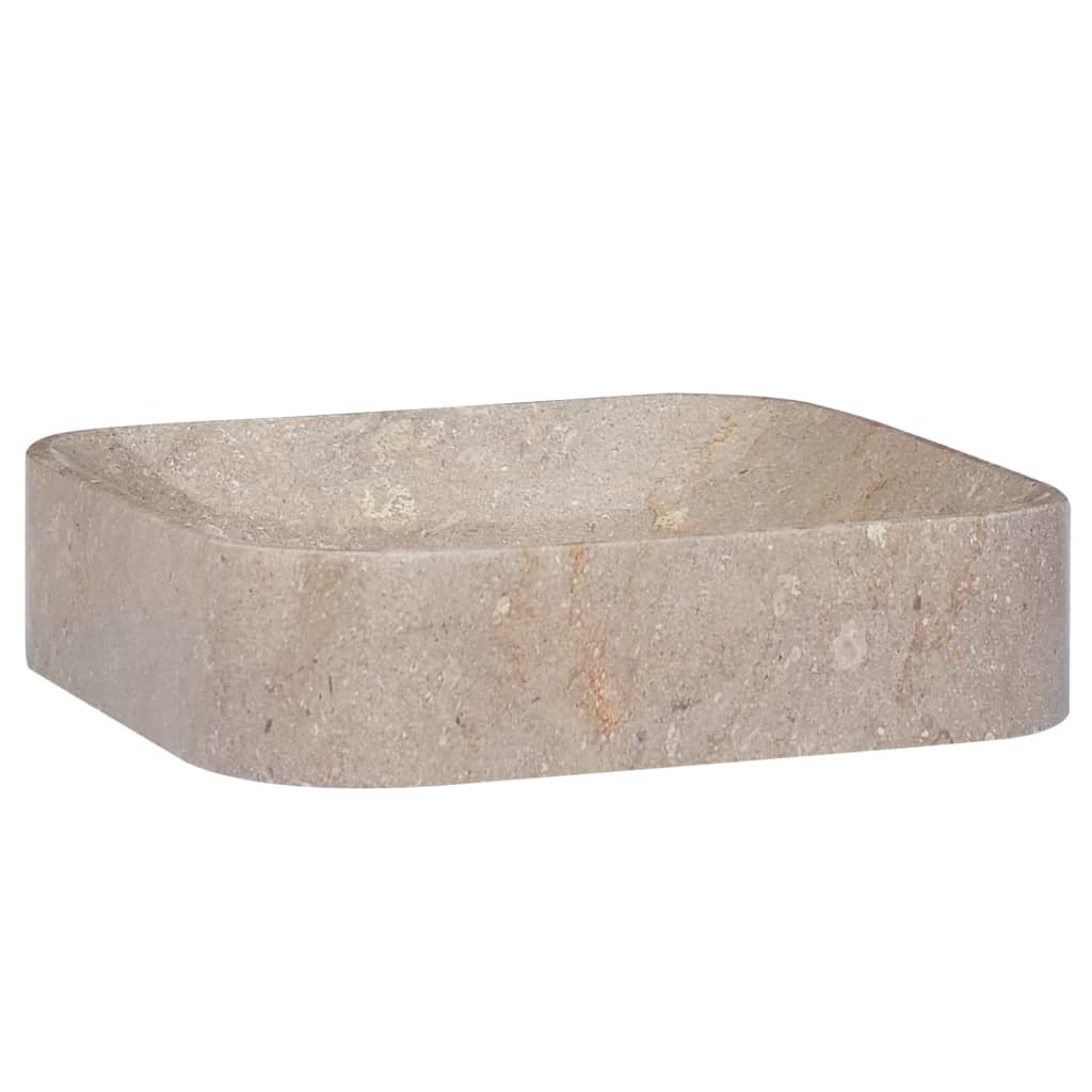 Lavabo da bagno lavabo da appoggio per WC lavabo da bagno lavabo da bagno interno casa 40 x 40 cm marmo g 02_0002826 - 2