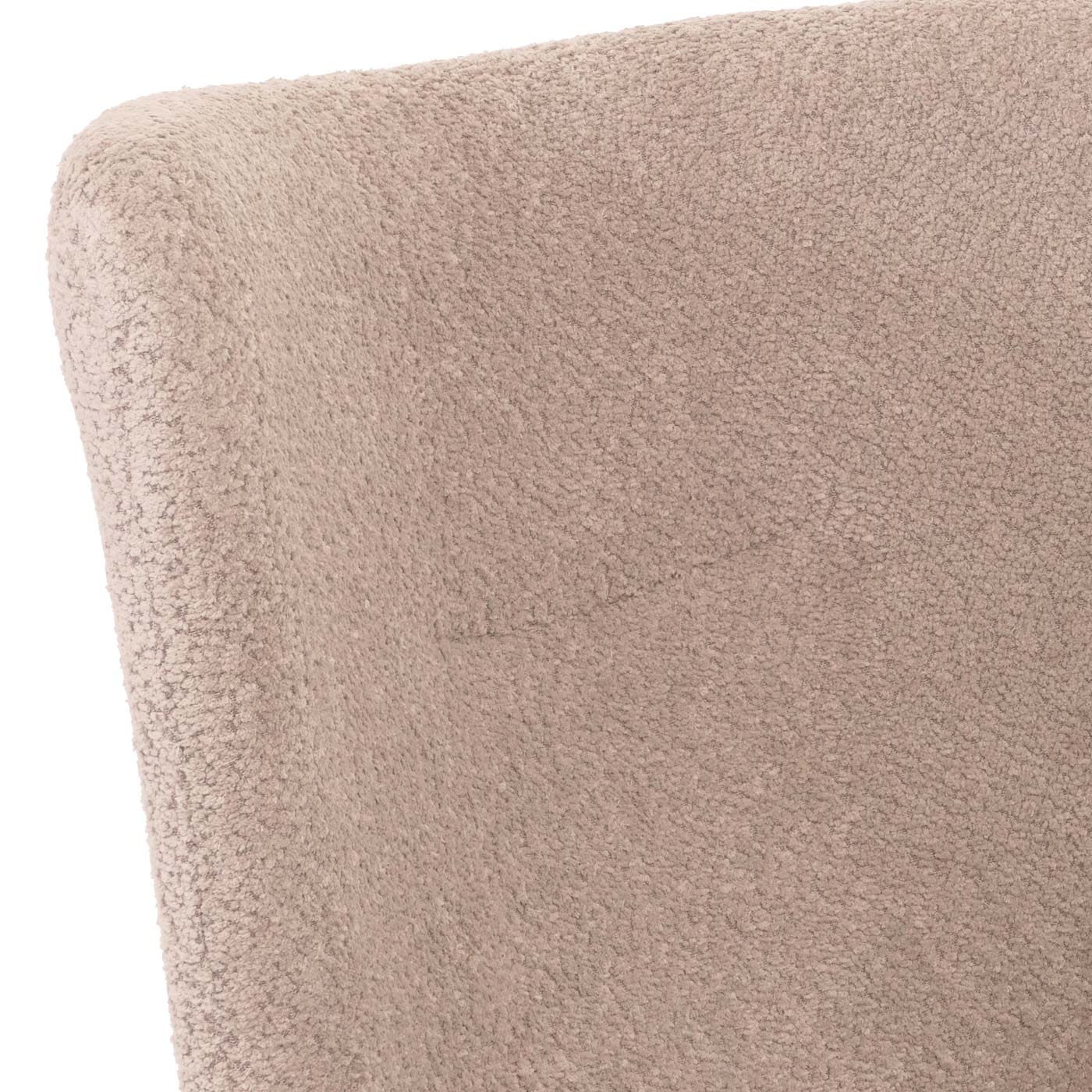 Poltrona lounge HWC-N65, poltrona cocktail imbottita poltrona relax, girevole, stoffa/tessuto ciniglia metallo ~ taupe - 7