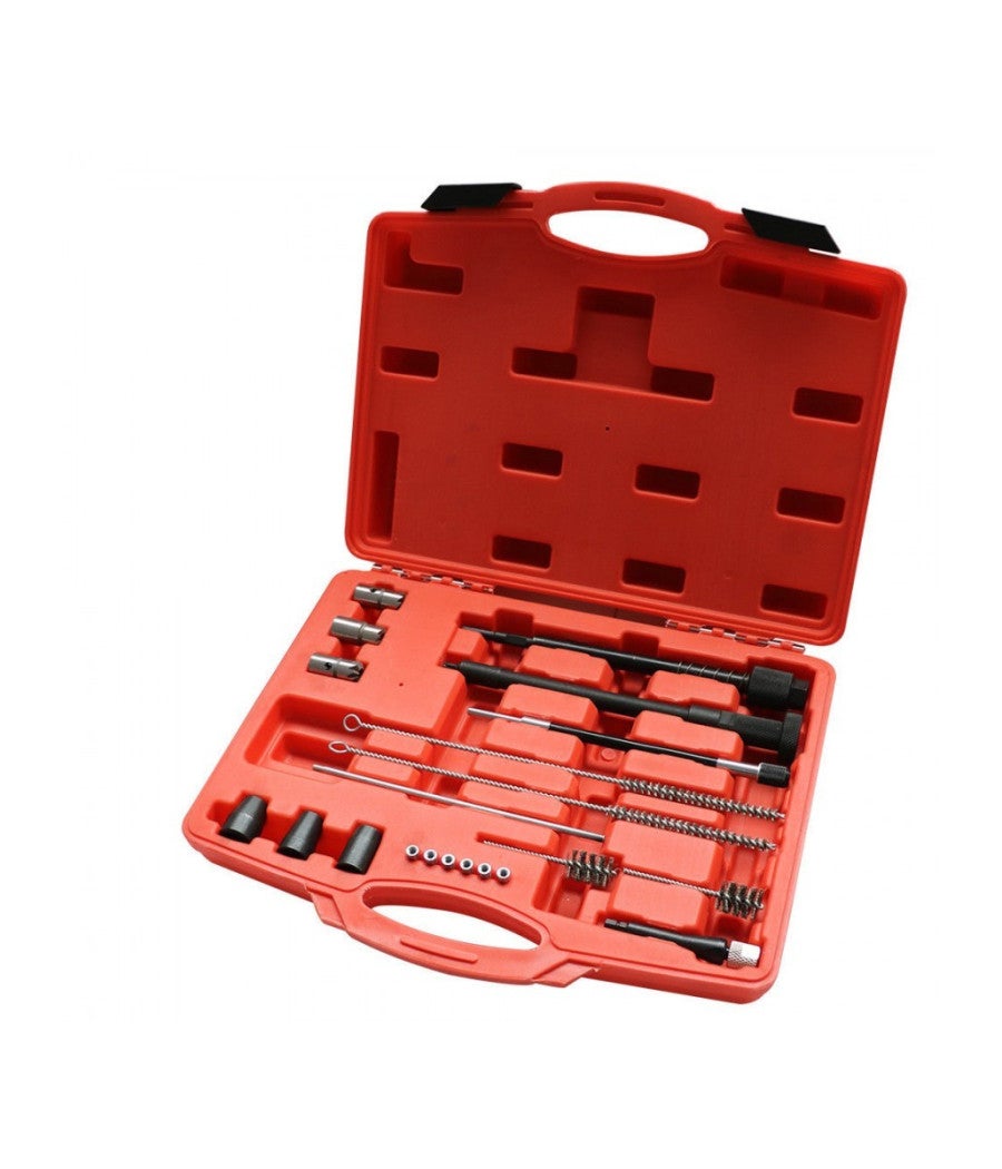 Trade Shop - Set Frese Pulizia Sede Iniettori E Sede Candelette Motori Auto 22 Pz Valigetta - - 2