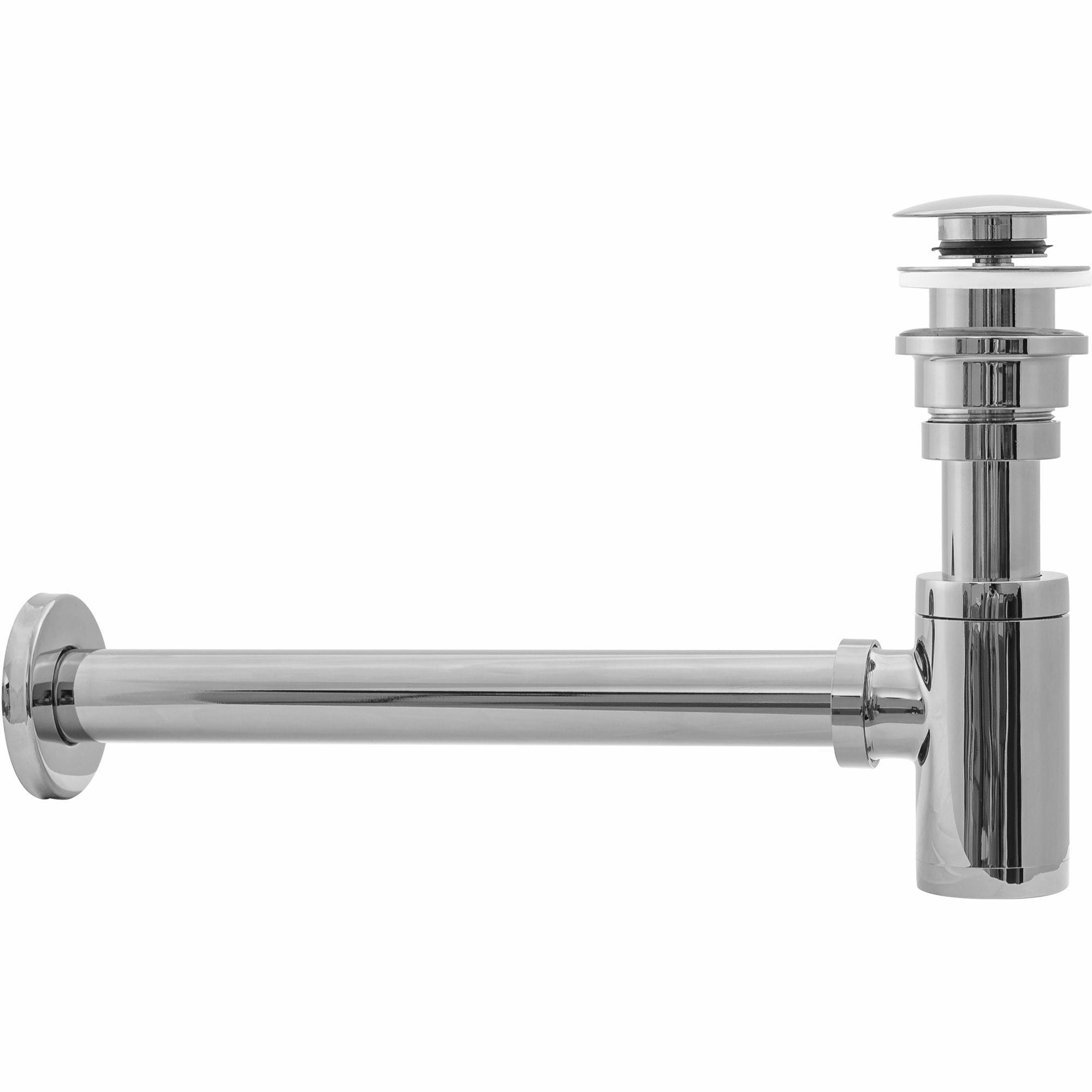 Siphon lavabo-vasque Chromé + Bonde Pour Lavabo Clic-clac - 3