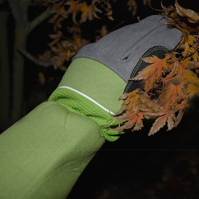 Gants de jardinage, gants anti-épines roses, gants anti-épines extra longs, vert - 8