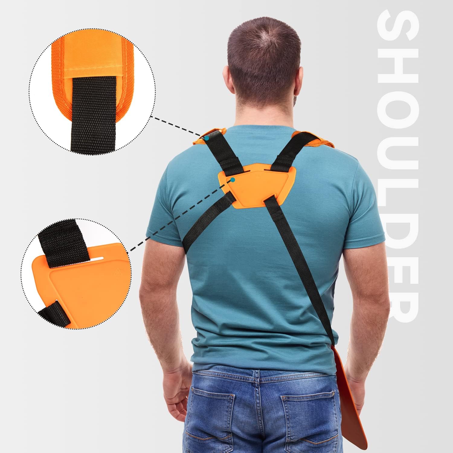 Harnais Double Épaule – Pour Débroussailleuse STIHL FS – Ceinture Nylon Réglable - 3