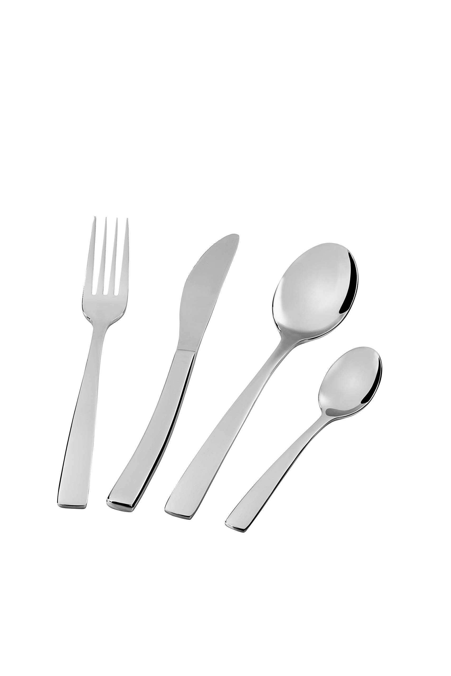 Set Posate Lagostina Luisa Per 6 Persone – 24 Pezzi In Acciaio Inox 18/10, Lucido