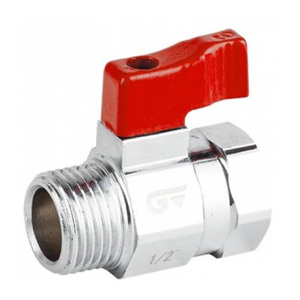 Robinet mini cu bila, orificiu redus, filet exterior-interior G 3/8