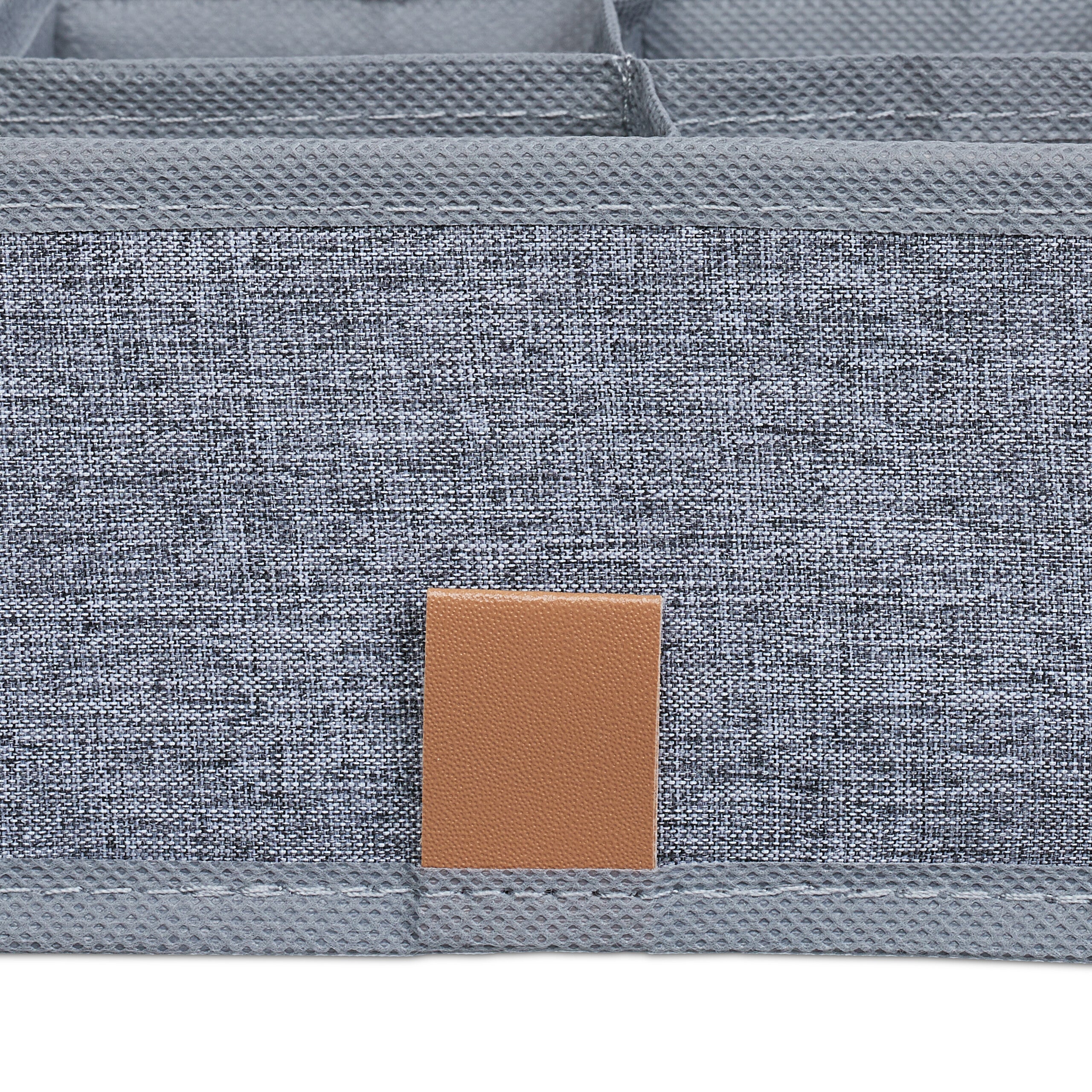 organiseurs sous-vêtements, lot de 4, pour chaussettes, cravates, foulards, boîtes de rangement, gris, Relaxdays - 8
