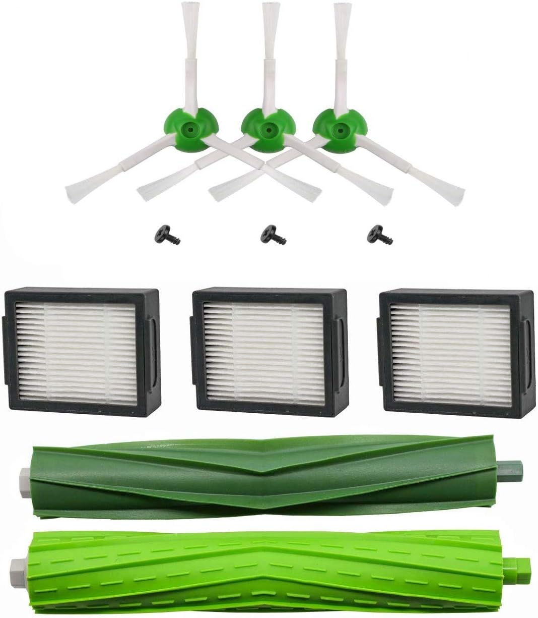 Kit Spazzole E Filtro Di Ricambio Compatibile Con IRobot Roomba Serie E5, E6, I7, I7+