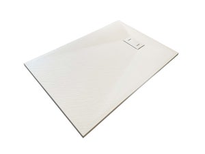 Receveur De Douche Plat En Porcelaine IX BOX SHOWER - Blanc Coton Mat - Anti-dérapant - H 3cm - Neuf Italie