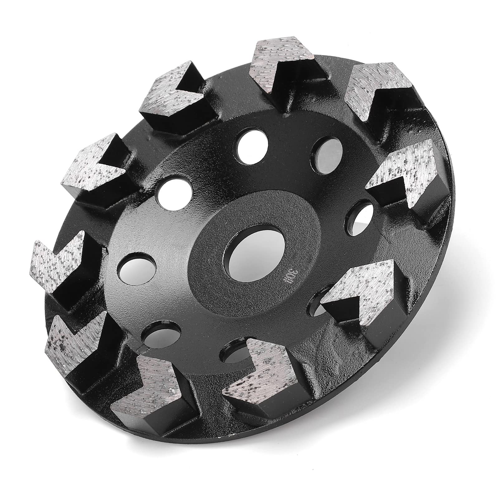 Meule diamantée 10 dents noires 150 mm 30 mailles Ponçage béton pierre ciment - 3