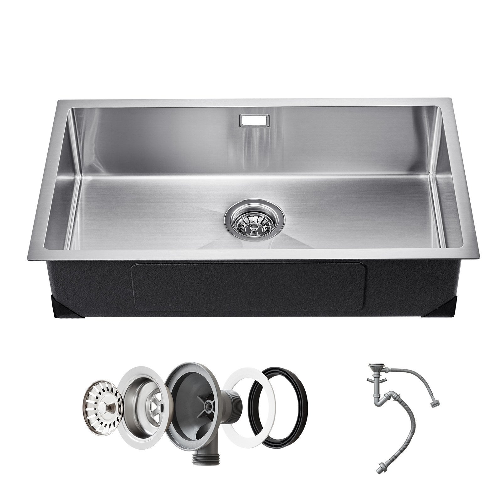 Zlew gastronomiczny basen zlewozmywak gospodarczy 76 x 43 cm stal