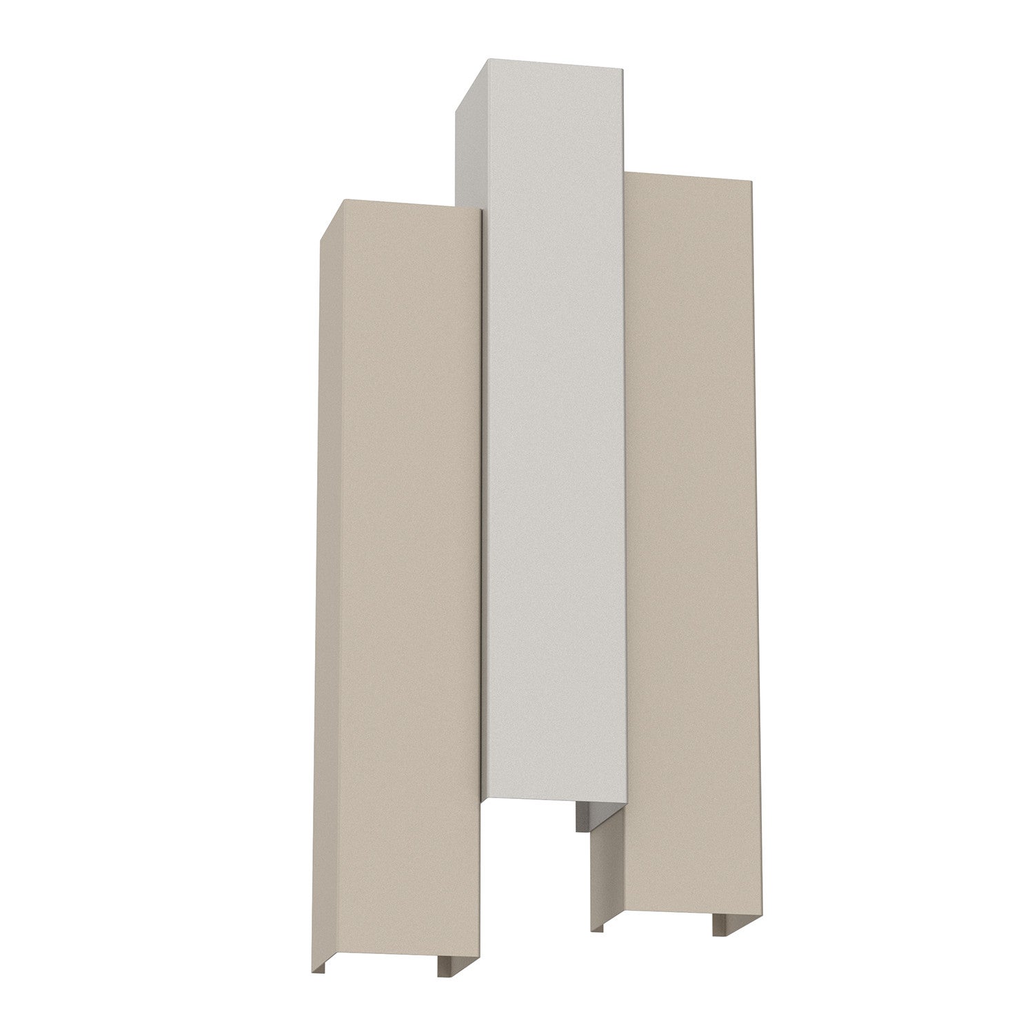 Kinkiet ścienny Wall kremowo-jasny szary 6xGU10x8W góra-dół wym: 42 x 34 x 11,5 cm metal IP20 Luminex