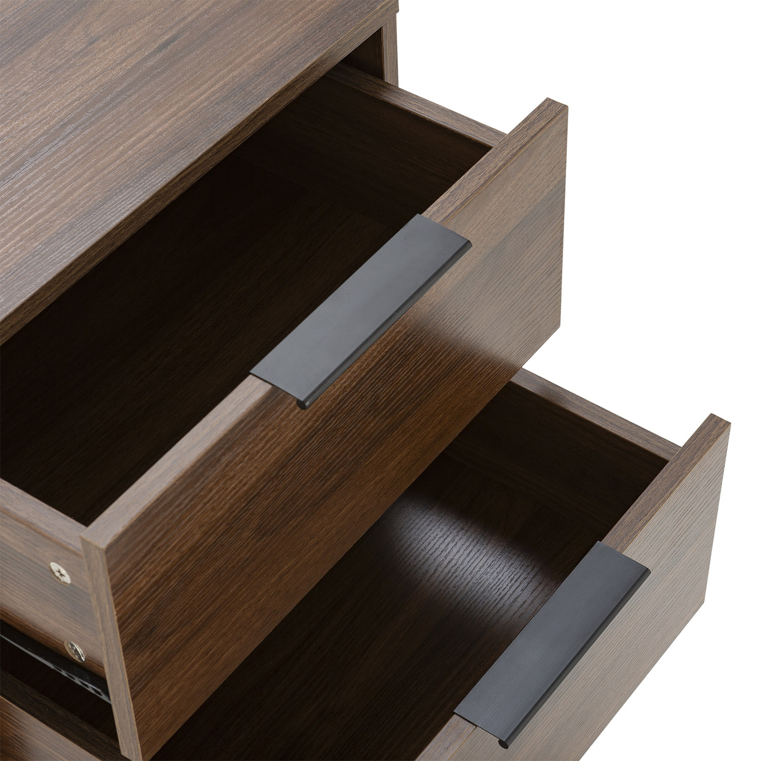 Mesa de cabeceira Auri 2 gavetas cor Nogueira - 6