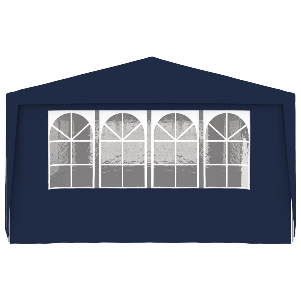 Tente de réception avec parois latérales 4x9 m Bleu 90 g/m² VIDAXL - 4