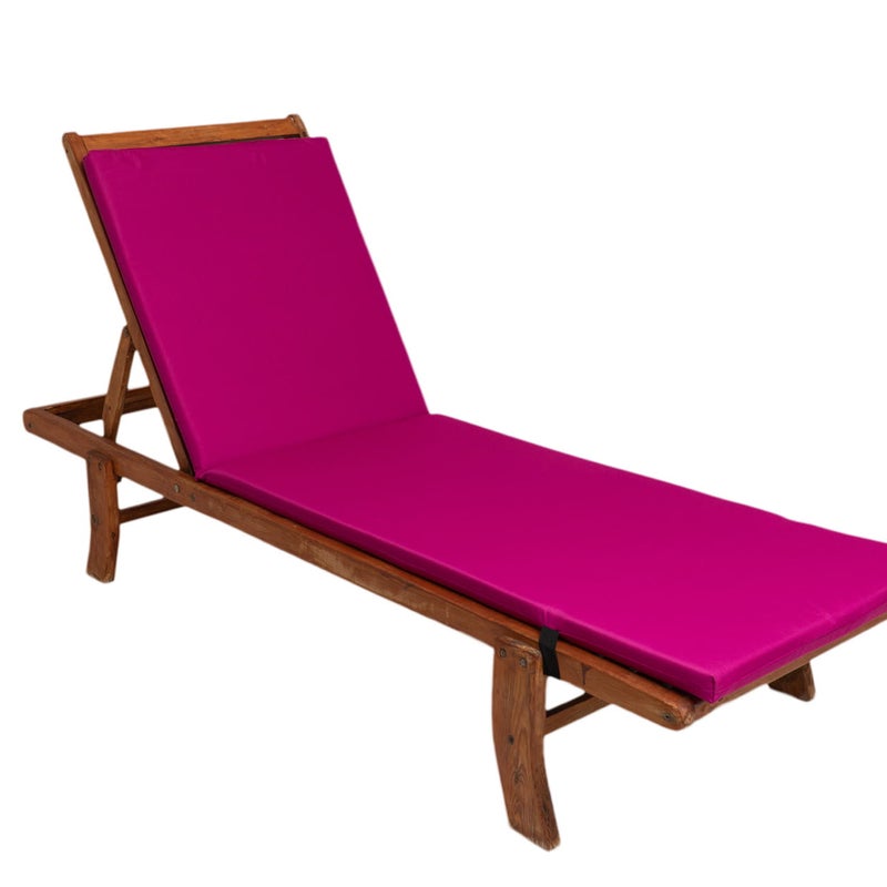 Poduszka ogrodowa na leżak 190x60x4 cm poduszka na leżak jaipur różowa poduszka ogrodowa na krzesło ogrodowe