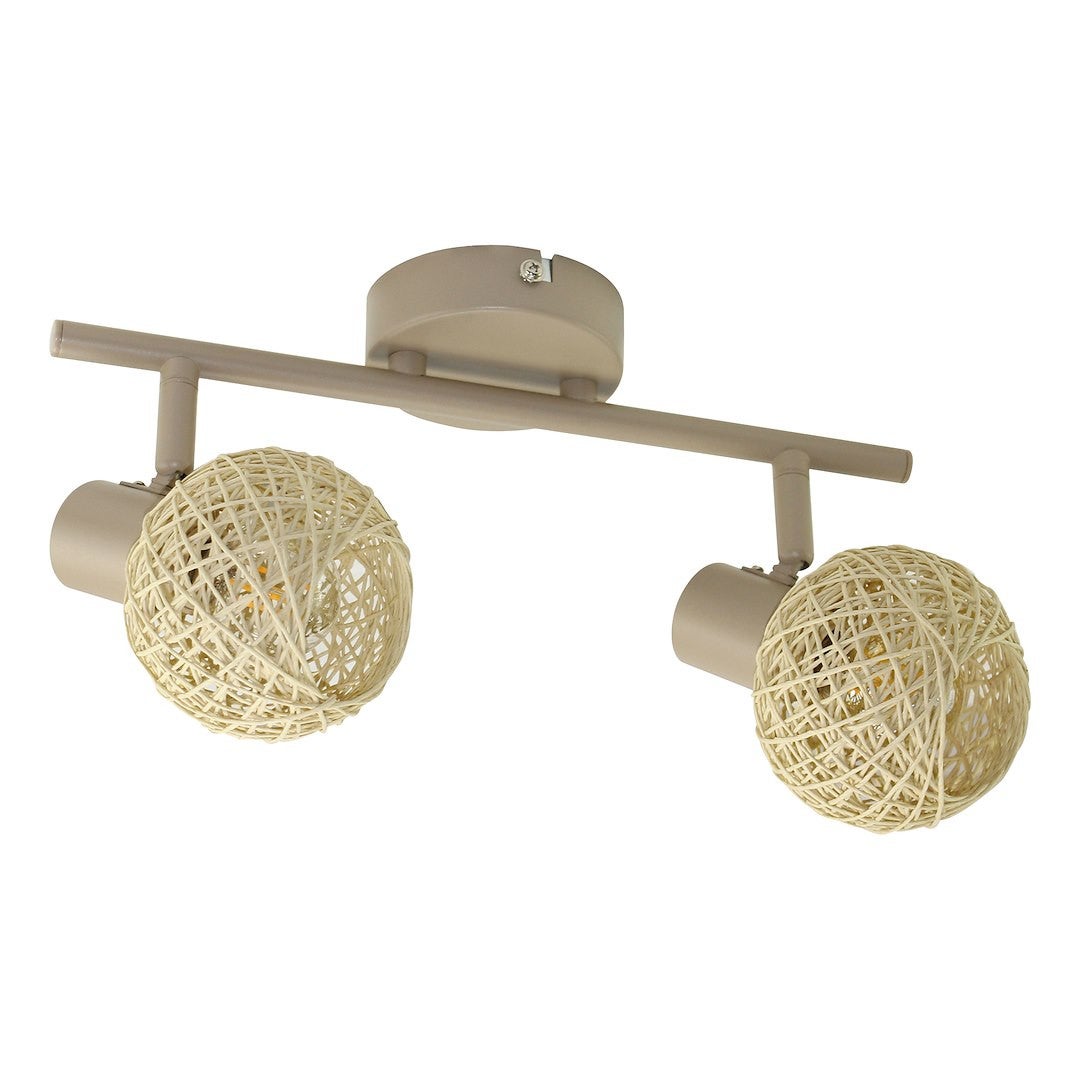 Reflektor sufitowy Spot DEX kaszmirowy 2xE14x10W wym: 17 x 30 x 9,5 cm IP20 Milagro