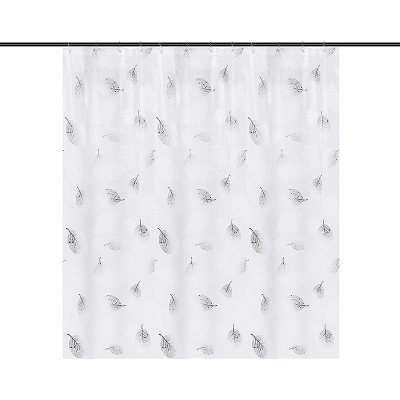 Zasłony prysznicowe, 180 x 200 cm, odporne na wodę i pleśń, elastyczne, do łazienki, czarno-białe