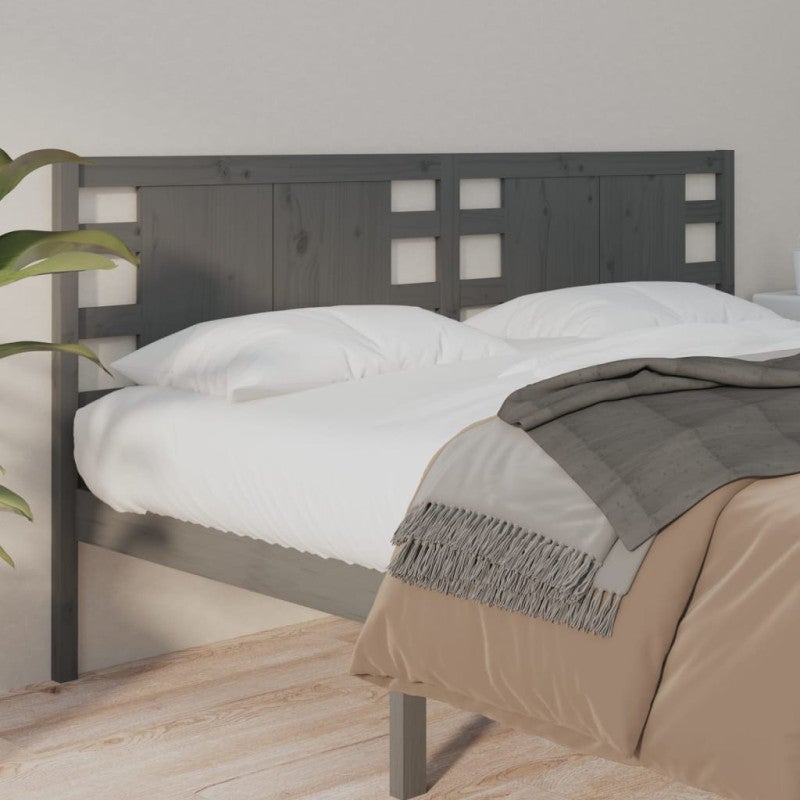 Tête De Lit En Pin Massif VidaXL 143,5x3x81 Cm - Design Rustique, Blanc Et Confortable