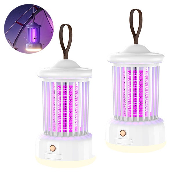 Kempingowa lampa odstraszająca komary - zaawansowana technologia elektryczna - długa autonomia - ochrona przed muchami/komarami - 2 sztuki