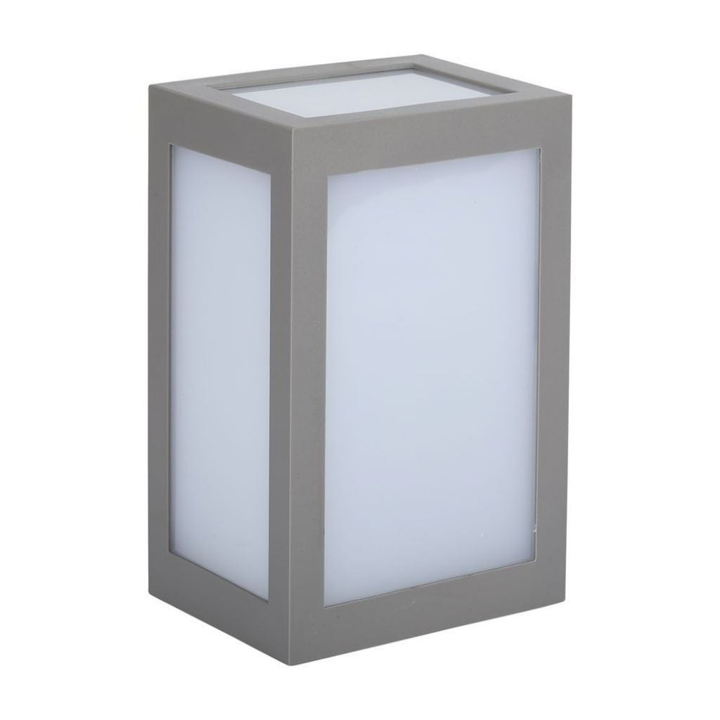 Lampa ścienna LED 12W kolor szary 6400K IP65