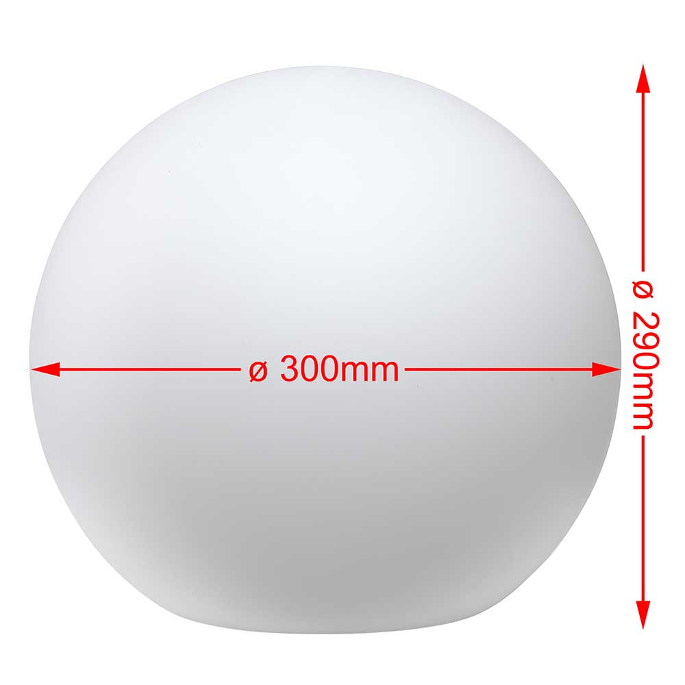 Lampada Da Esterno A Sfera | Design Moderno Ø30cm | IP65 Resistente Alle Intemperie | Attacco E27 - Foto 11