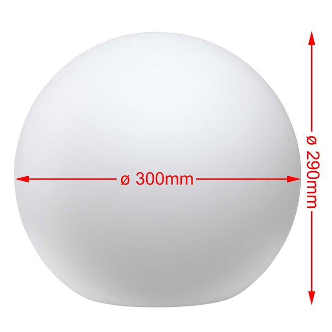 Lampada Da Esterno A Sfera | Design Moderno Ø30cm | IP65 Resistente Alle Intemperie | Attacco E27 - Foto 11