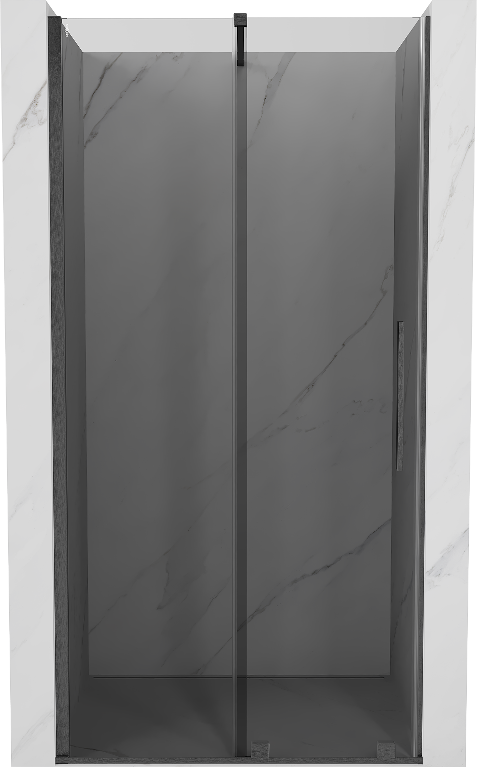 Mexen Velar drzwi prysznicowe rozsuwane 120 cm, grafit, gun gray szczotkowany - 871-120-000-41-66