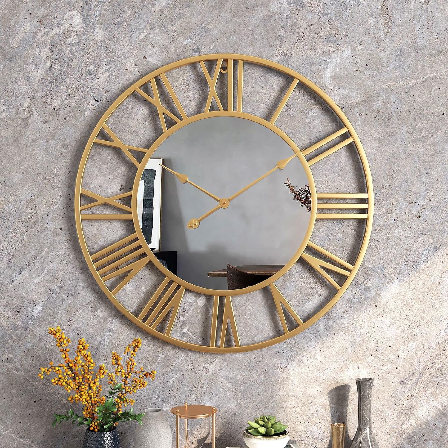 Horloge Miroir Numérique Avec Alarme – Grand Affichage, Lumière Douce, Angle Réglable, Pour Bureau Ou Chambre