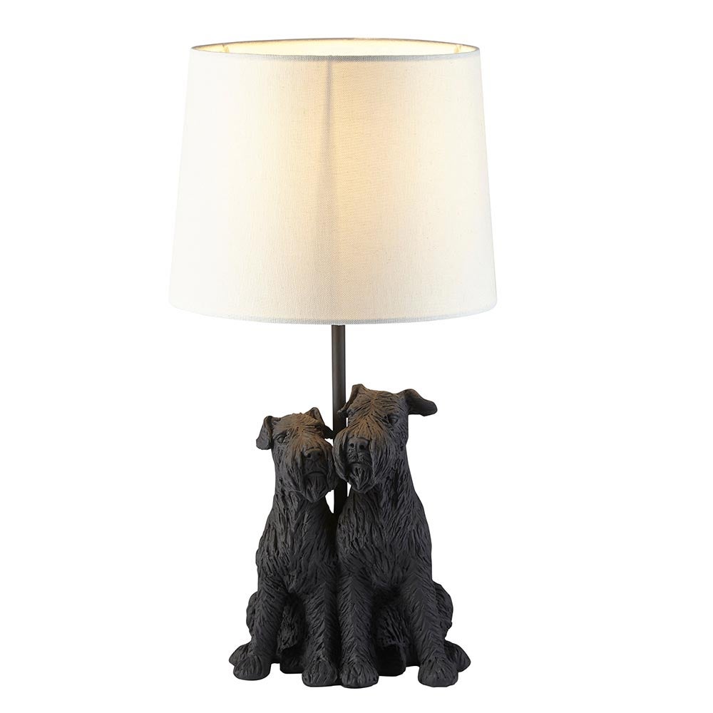 Lampa stołowa WESTIE czarna matowa 1xE14x15W żywica wym:43x22x22cm IP20 Endon