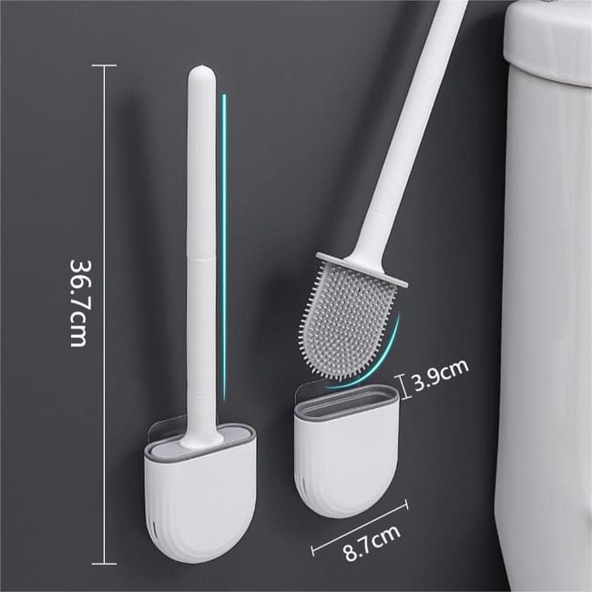 Scopino Per WC, Scopino Per WC In Silicone Per Pulizia Profonda Con Manico In Plastica Antiscivolo Base Con Fessura Di Ventilazione Per Wc 87258390 Scopino Per WC, Scopino Per WC In Silicone Per Pulizia Profonda Con Manico In Plastica Antiscivolo Base Con Fessura Di Ventilazione Per Wc 87258390
