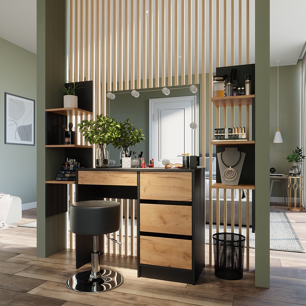Vicco Étagère dangle Paolo, Anthracite, 28x116.4cm Lot de 2 - 7