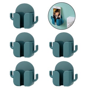 Sinzau Lot de 4 supports muraux autocollants pour téléphone portable, avec colle, pour lit de douche, mur, chargeur, blanc Sinzau Lot de 4 supports muraux autocollants pour téléphone portable, avec colle, pour lit de douche, mur, chargeur, blanc
