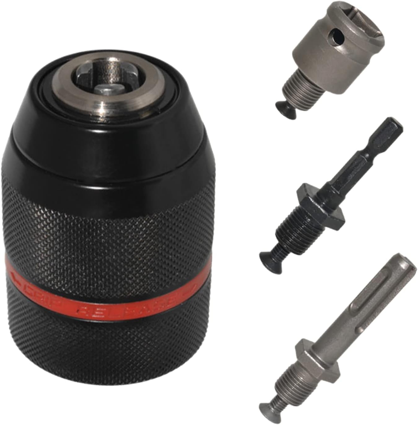 Sztuki uchwytów wiertarskich, 1 uchwyt samozaciskowy, uchwyt wiertarski 1,5-13 mm, adapter do uchwytu wiertarskiego bezkluczykowego, uchwyt SDS odpowi