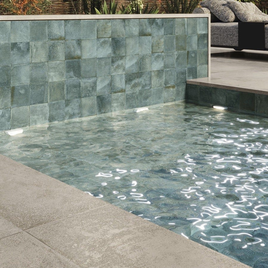 Carrelage Piscine Piscine Bali Capri Green 15x15 Cm Bricoman carrelage-piscine-piscine-bali-capri-green-15x15-cm-bricoman