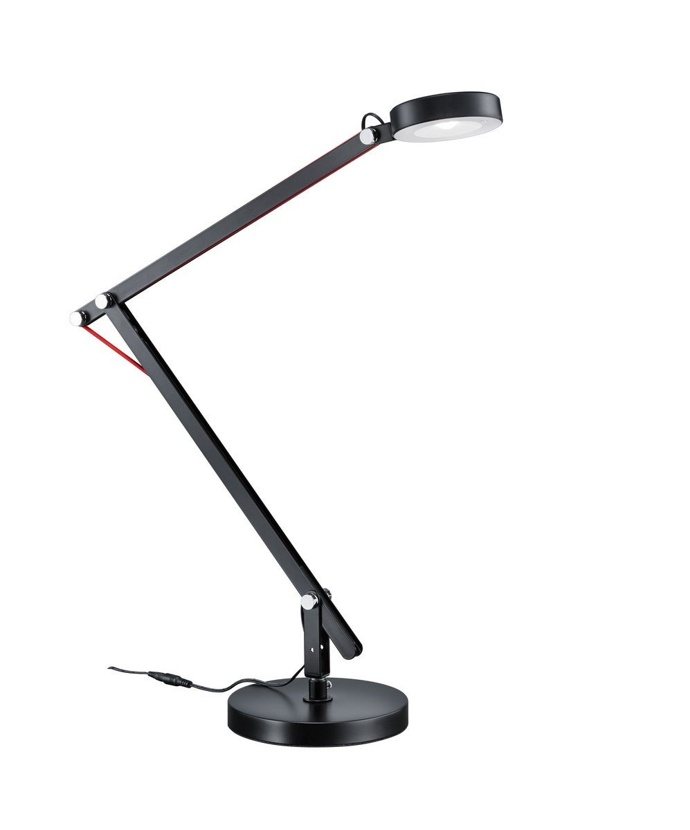 Lampa biurkowa Amsterdam czarna LED 5W 3000K 500lm wym: 90 x 18 x 18 cm metal Trio