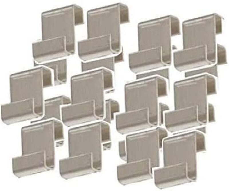 Lot de 90 Serre Vitrage Clips, Clips de fixation pour vitre de verre à effet de serre en acier inoxydable, Pinces de Fixation pour Serre en Verre - 2