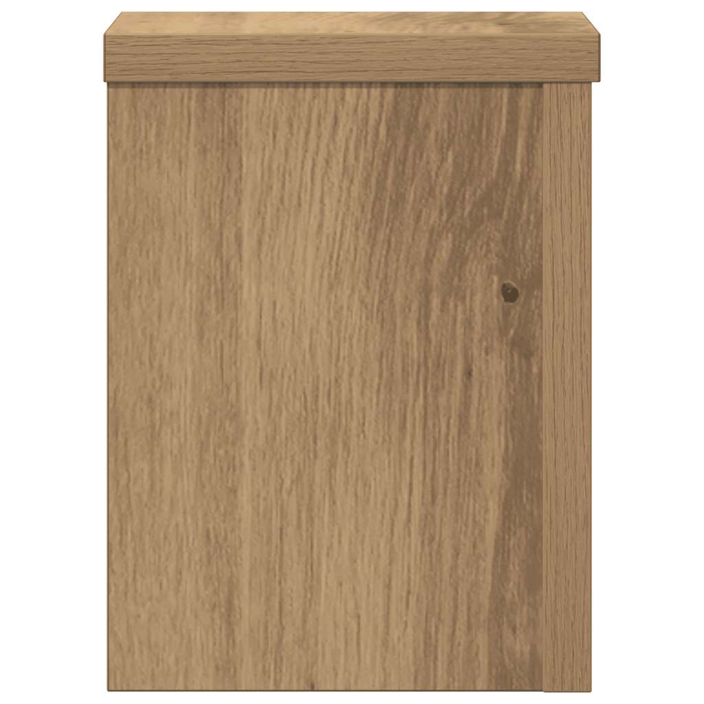 Supports pour plantes 2 pcs chêne artisanal bois d'ingénierie - 4