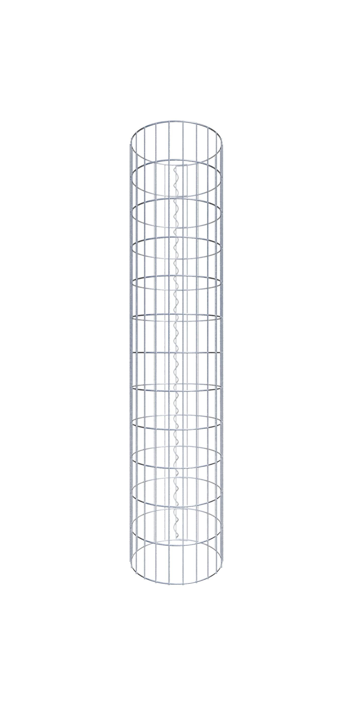 Kolumna gabionowa o średnicy 37 cm, okrągła MW 5 x 10 cm - Wysokość: 1,20 m