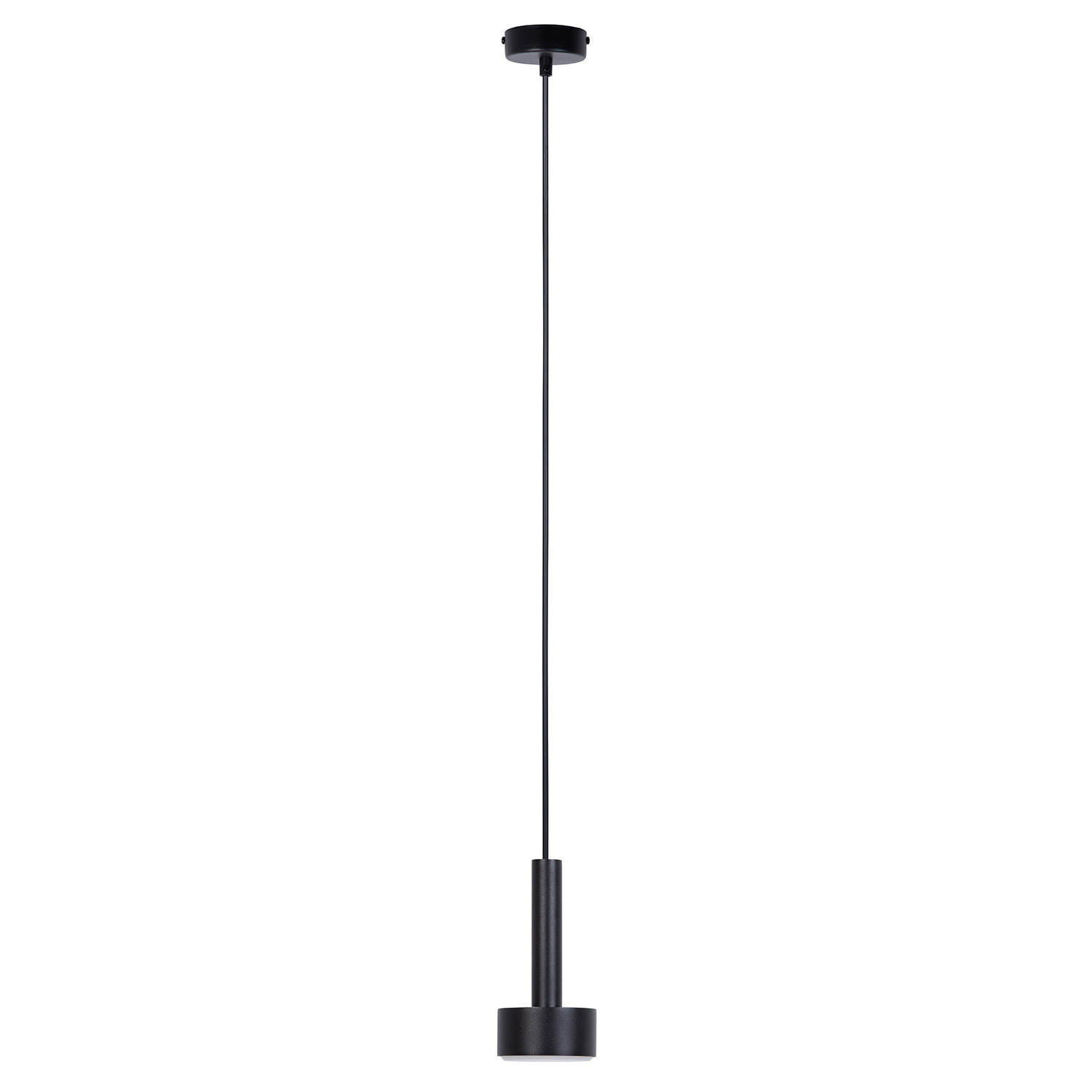 Lampa wisząca Stamp czarna 1xGX53x12W minimalistyczna wym: 130 x 8 x 8 cm metal SIGMA