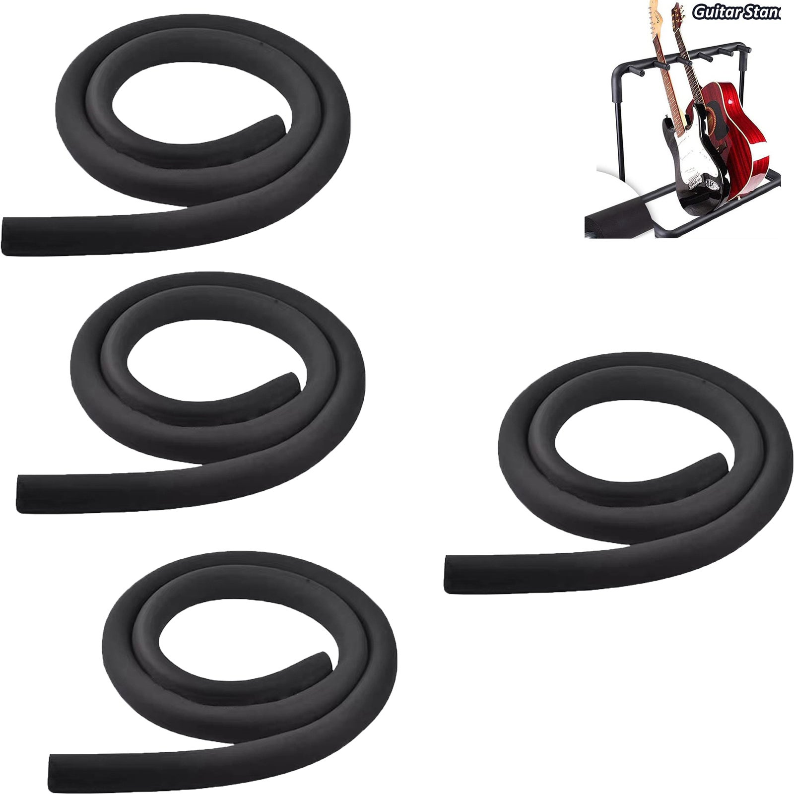 Lot De 4 Tubes Isolants En Mousse Pour Tuyaux - Ø Intérieur 15 Mm, Ø Extérieur 25 Mm, 3 Pieds, Blanc