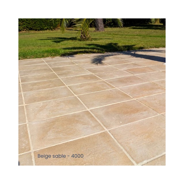 Dalle Riviera pierre naturelle reconstituée - 50x50x2.4cm - Gris anthracite - 3080