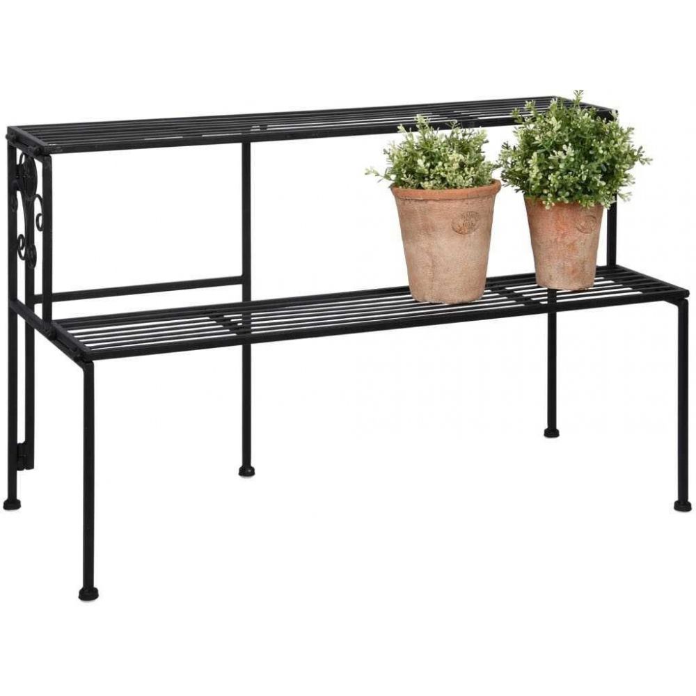 Etagère à plantes pliante en fer 2 niveaux Esschert Design - 3